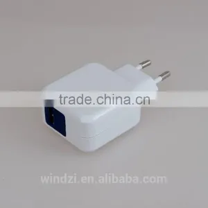 EU Plug Portable Travel Charger Dual Usb for Mobile Phone thumbnail-2