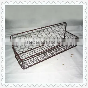 Rectangle Metal Brown Kitchen Wire Basket for Spice thumbnail-1