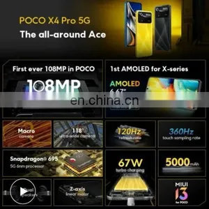 Poco X4 Pro 5G Celulares New Pocophone 6.67inch 108MP128GB/256GB 5000mAh Battery 67W Fast Charger X4 Pro Poco Phone thumbnail-5
