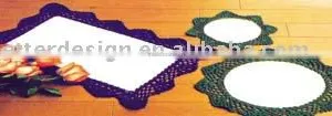 Polyester Custom Color or Size Wholesale Cheap Damask Placement thumbnail-1