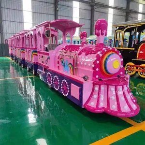 Trending Products 2024 New Arrivals Battery Powered Train Trackless Train thumbnail-4