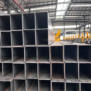 High Quality Q235 Q345 6m 12m Black Square Pipe Tube Iron Rectangular Pipe Tube Welded Galvanized Zinc Square Steel Tube Pipes thumbnail-4