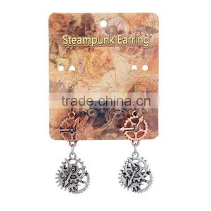 2016 New Arrival Wheel Gear Vintage Dangle Earrings Steampunk Woman Earring thumbnail-5