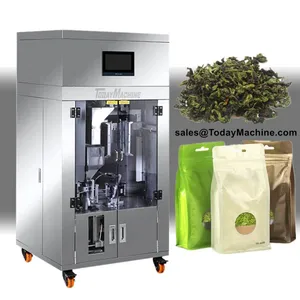 Automatic Vacuum Premade Pouch Fill Seal Packing Machine for Tea Leaf Coffee Beans Grain Rice thumbnail-1