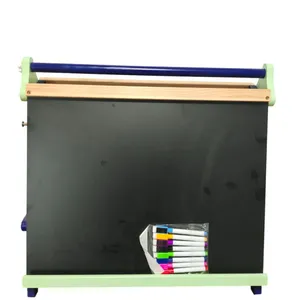 Wooden Magnetic Chalkboard Whiteboard Kids Tabletop Play Easel With Blackboard Chalkboard Drawing Board Children's Wooden Easel thumbnail-3