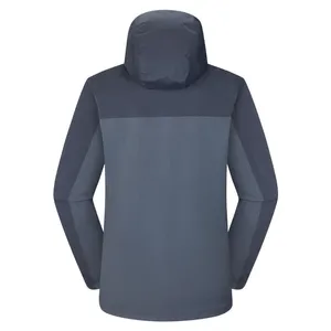 Customized Logo Three in One Double Layer Soft Shell Raincoat Waterproof Breathable Windproof Outdoor Stormtrooper thumbnail-2