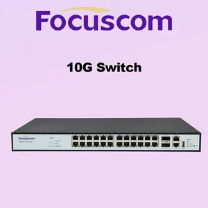 L3 Managed Ethernet Switch, 24-Port 10G SFP+ With 2-Port 100G QSFP28 Uplinks, High-Performance Aggregation Layer Network Switch Focuscom S5863-24H2QC thumbnail-1