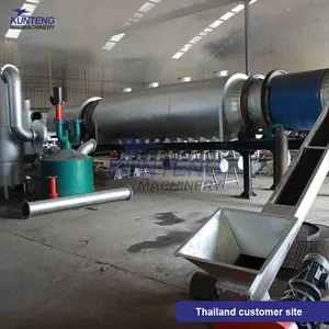 No-Smoke Continuous Wood Chip and Coconut Shell Carbonization Furnace Charcoal Making Machine EPC thumbnail-2