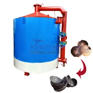 Smoke Free Coconut Shell Charcoal Carbonization Furnace Making Machine Stove EPC thumbnail-1