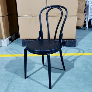 Modern Plastic Durable Dining Chair 3-Year Warranty-Single Seat for Cafe Restaurant Wedding Banquet Hotel Lounge Outdoor Use thumbnail-5