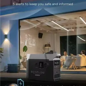 Generator Cerdas EcoFlow Berkapasitas Tinggi 220V Dual Fuel, Tenaga Gas Cair Dan Panel Surya, Cadangan Daya Darurat Dengan Remote thumbnail-3