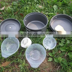 2016 Hot Sale Outdoors and Camping Portable Anodized Aluminum  Non Stick Mess Kit thumbnail-3