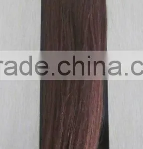 #4 22inch(55cm) Natural Wave Clip Weft Human Remy Hair Extension thumbnail-1