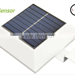 Upgraded PIR Senso 4 LED Super Bright PIR Motion Sensor Solar Powered Gutter Fence Light Quality Choice thumbnail-1