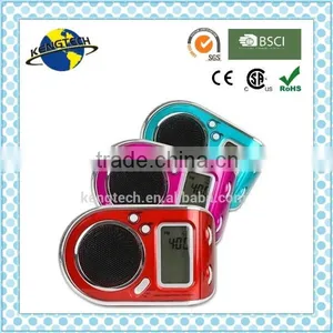 Portable AM/FM/SW1-7 9 Band LCD Alarm Clock Radio thumbnail-6