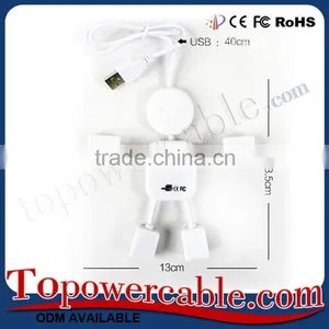 Portable Lovely White Human Shape Branded Powered Usb Hub For Sale thumbnail-1