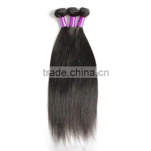 Cheap Raw Peru Human Hair Extension, Remy Straight Human Hair Weaving, Strong Double Drawn Weft thumbnail-3