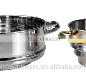 Stainless Steel 18/8 Multi Steamer Set Wtih Copper Plated Handle thumbnail-1