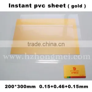 2015 New Printable Gold A4(200*300mm) Size Instant PVC Sheets for thumbnail-1