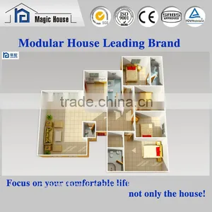 China Economic Simple Prefab Prefabricated Concrete Houses/china Made Foam Cement Panel Home Prefabricated thumbnail-2