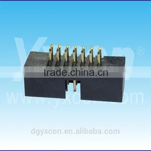 Pitch 1.27mm Double Row Straight Electrical Box Header Connector thumbnail-1