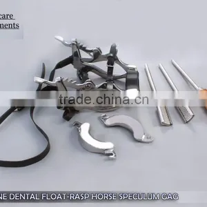 EQUINE DENTAL FLOAT-RASP HORSE SPECULUM GAG LEATHER thumbnail-1