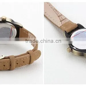 Fashion Cute Cat Small Case Leather Watches for Teenagers thumbnail-2