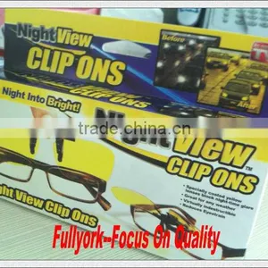 Night View Clip Ons As Seen On TV Clip-On Glasses Reduce Glare thumbnail-1