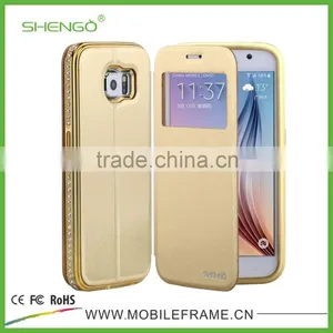 Newest Design Leather Phone Case for Samsung S6 thumbnail-2