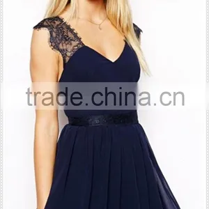 OEM Ladies Lace Dress Design High Quality Polished Lace Dress Quality Choice thumbnail-2