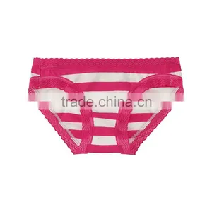 Women Comfortable Cotton Elastane Lace Brief Sexy Ladies Underwear thumbnail-3