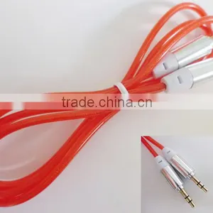 DC3.5 Transparent Colorful Audio&Video Cable With Aluminum Foil /5 Colors thumbnail-5