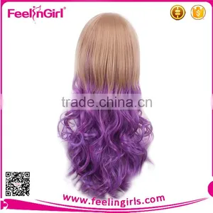 Japanese Long Human Curly Wigs Cosplay Full Lace Hair Wigs thumbnail-2
