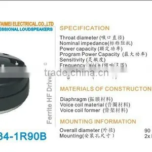 25.4mm Hifi Compression Driver thumbnail-1