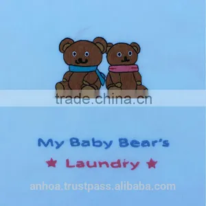 Embroidered Drawstring Laundry Bags With Teddy Bears thumbnail-4