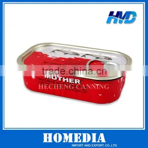 125g 311# Square Tin Food Can for Canned Sardine Packing thumbnail-1