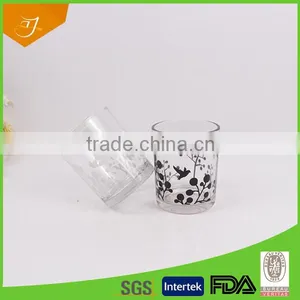 Decal Decorative Cheap Glass Cup,High White Quality Glass Cup thumbnail-1