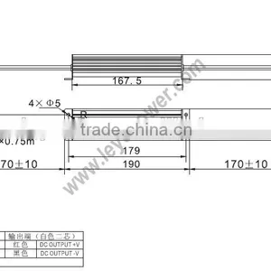 Waterproof IP67 60w CE RoHS Approved 24v Regulated Power Supply thumbnail-5
