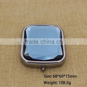 Wedding Gift Hand Mirror Square Crystal Makeup Mirror thumbnail-1