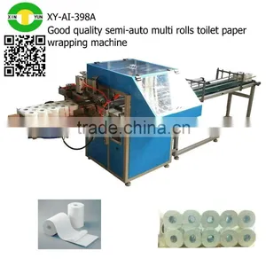Good Quality Semi-auto Multi Rolls Toilet Paper Wrapping Machine Supplier's Choice thumbnail-1