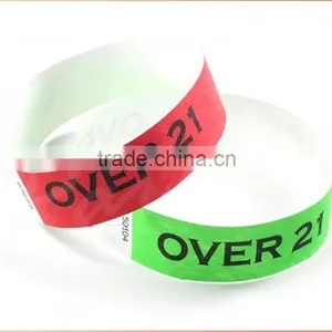 2015 Customized Barcode Printing Tyvek Paper Wristbands thumbnail-3