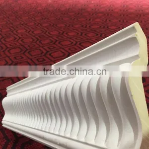 2015 PU Mouldings for Home Decoration Ceiling Cornice Hall Celling Hot Sale thumbnail-4
