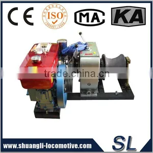 China Factory Gasoline Speedy Petrol 5 Tons Engine Powered Hoist Winch 5 Tons For The Wild Mountain Construction thumbnail-4