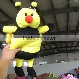 30cm Promotional Customzied Stuffed Plush Ladybug Animal Shape Handbag Toy With Handgrip thumbnail-1