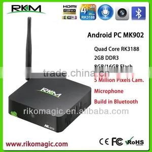 Rikomagic Android 4.4 MINI PC Rk3188 Webcam 5 Million Pixels, 2GB DDR3 8G Flash,5 Million Pixels Camera thumbnail-1