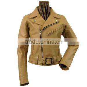 100% Real Men's Leather Fashion Motorbike Jackets 224 thumbnail-1