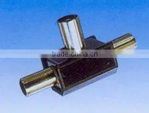 CATV Splitter Black Color Brass Material Nickel Plating Rohs Comliant thumbnail-1