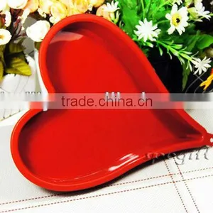 Handmade Kitchen Tool Red Heart Shaped Silicone Cake Baking Mould thumbnail-1