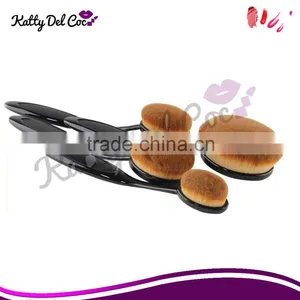 Cosmetic Makeup Tools Women Face Powder Foundation Eye Shadow Blusher Soft Toothbrush Shape Makeup Brushes thumbnail-2