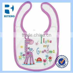 Custom Soft Flannel Baby Bibs With Embroidery Logo thumbnail-3